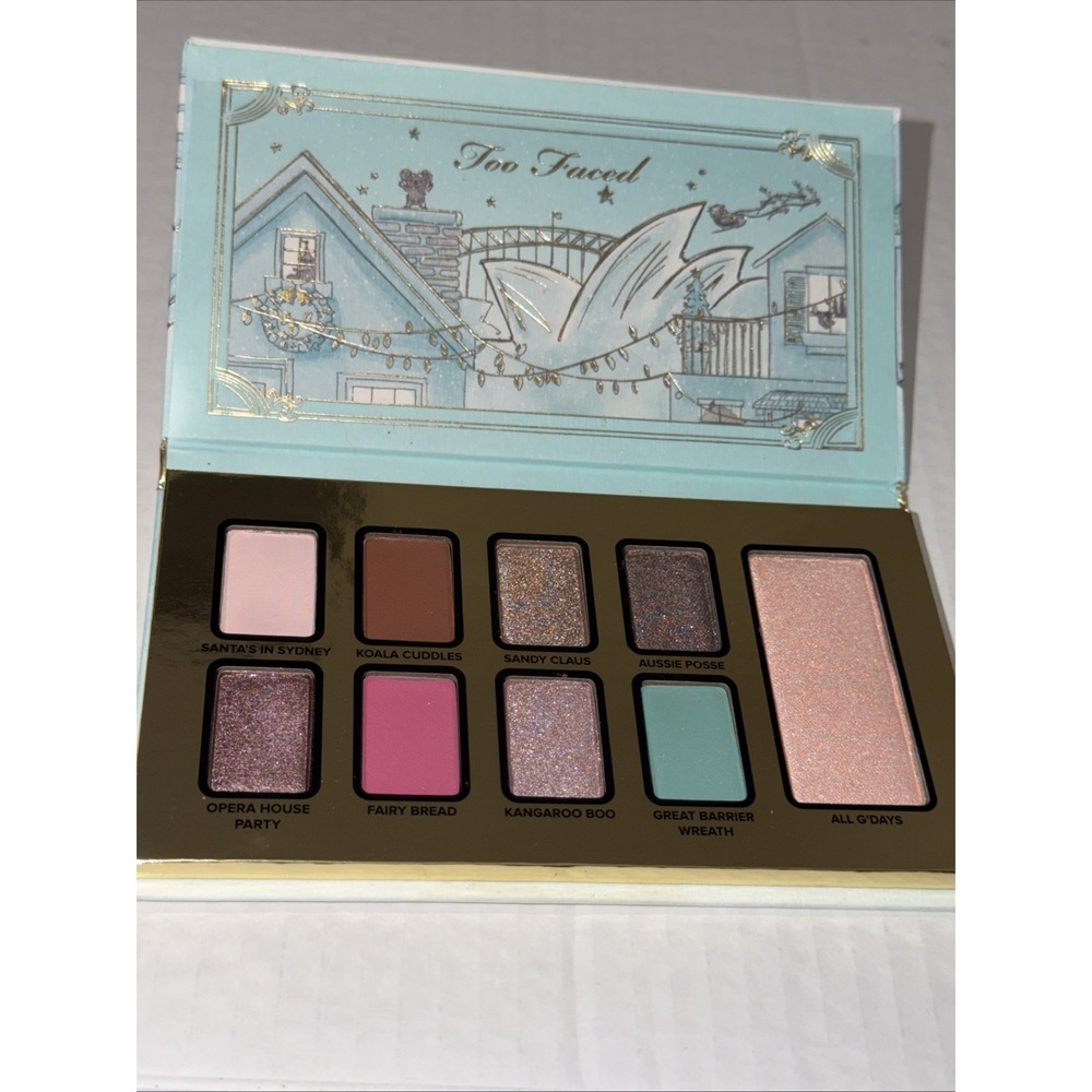 Too Faced Christmas In Sydney Eyeshadow Palette With Blush